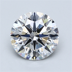 Picture of Lab Created Diamond 3.18 Carats, Round with Excellent Cut, E Color, VS2 Clarity and Certified by GIA