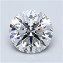 Lab Created Diamond 3.55 Carats, Round with Excellent Cut, E Color, VS2 Clarity and Certified by GIA