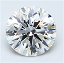 Lab Created Diamond 3.07 Carats, Round with Excellent Cut, E Color, VS1 Clarity and Certified by GIA