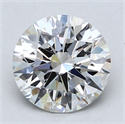 Del inventario de diamantes de laboratorio, 2.05 quilates, Redondo , Color D, claridad VVS2 y certificado IGI