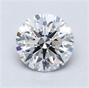 Lab Created Diamond 1.22 Carats, Round with Ideal Cut, D Color, VS1 Clarity and Certified by IGI