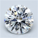 Lab Created Diamond 5.00 Carats, Round with Excellent Cut, E Color, VS1 Clarity and Certified by GIA
