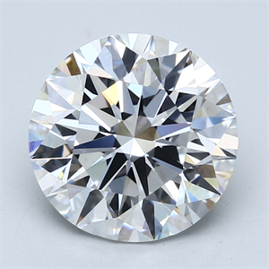 Picture of Lab Created Diamond 5.00 Carats, Round with Excellent Cut, E Color, VS1 Clarity and Certified by GIA
