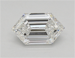 Picture of Lab Created Diamond 0.71 Carats, LONG HEXAGON with  Cut, E Color, vvs1 Clarity and Certified by IGI