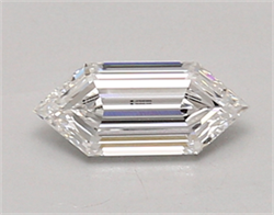 Picture of Lab Created Diamond 0.70 Carats, LONG HEXAGON with  Cut, D Color, vvs1 Clarity and Certified by IGI