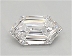 Picture of Lab Created Diamond 0.67 Carats, LONG HEXAGON with  Cut, D Color, vvs1 Clarity and Certified by IGI