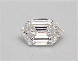 Picture of Lab Created Diamond 0.60 Carats, LONG HEXAGON with  Cut, D Color, vs1 Clarity and Certified by IGI