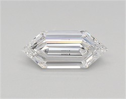 Picture of Lab Created Diamond 0.60 Carats, LONG HEXAGON with  Cut, D Color, vvs2 Clarity and Certified by IGI