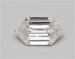 Picture of Lab Created Diamond 0.57 Carats, LONG HEXAGON with  Cut, D Color, vs1 Clarity and Certified by IGI