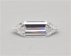 Picture of Lab Created Diamond 0.57 Carats, LONG HEXAGON with  Cut, D Color, vvs2 Clarity and Certified by IGI