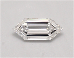 Picture of Lab Created Diamond 0.56 Carats, LONG HEXAGON with  Cut, E Color, vs1 Clarity and Certified by IGI