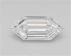 Picture of Lab Created Diamond 0.55 Carats, LONG HEXAGON with  Cut, E Color, vvs1 Clarity and Certified by IGI