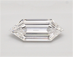 Picture of Lab Created Diamond 0.55 Carats, LONG HEXAGON with  Cut, D Color, vvs1 Clarity and Certified by IGI
