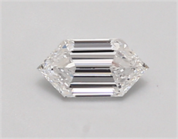 Picture of Lab Created Diamond 0.54 Carats, LONG HEXAGON with  Cut, D Color, vvs1 Clarity and Certified by IGI