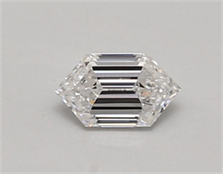 Picture of Lab Created Diamond 0.52 Carats, LONG HEXAGON with  Cut, D Color, vvs2 Clarity and Certified by IGI