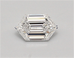 Picture of Lab Created Diamond 0.51 Carats, LONG HEXAGON with  Cut, D Color, vvs2 Clarity and Certified by IGI