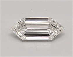 Picture of Lab Created Diamond 0.51 Carats, LONG HEXAGON with  Cut, F Color, vvs1 Clarity and Certified by IGI