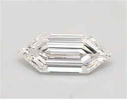 Picture of Lab Created Diamond 0.51 Carats, LONG HEXAGON with  Cut, E Color, vvs2 Clarity and Certified by IGI