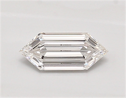Picture of Lab Created Diamond 0.51 Carats, LONG HEXAGON with  Cut, E Color, vvs1 Clarity and Certified by IGI
