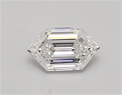 Picture of Lab Created Diamond 0.50 Carats, LONG HEXAGON with  Cut, D Color, vvs1 Clarity and Certified by IGI