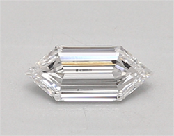 Picture of Lab Created Diamond 0.50 Carats, LONG HEXAGON with  Cut, E Color, vvs2 Clarity and Certified by IGI