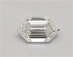 Picture of Lab Created Diamond 0.50 Carats, LONG HEXAGON with  Cut, E Color, vvs2 Clarity and Certified by IGI