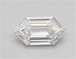 Picture of Lab Created Diamond 0.50 Carats, LONG HEXAGON with  Cut, D Color, vvs1 Clarity and Certified by IGI