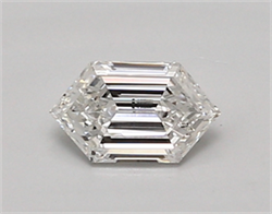 Picture of Lab Created Diamond 0.50 Carats, LONG HEXAGON with  Cut, E Color, vvs1 Clarity and Certified by IGI