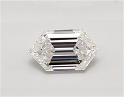 Picture of Lab Created Diamond 0.50 Carats, LONG HEXAGON with  Cut, D Color, vvs2 Clarity and Certified by IGI