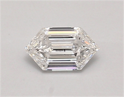 Picture of Lab Created Diamond 0.49 Carats, LONG HEXAGON with  Cut, D Color, vvs1 Clarity and Certified by IGI