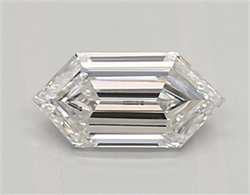 Picture of Lab Created Diamond 0.49 Carats, LONG HEXAGON with  Cut, D Color, vvs2 Clarity and Certified by IGI