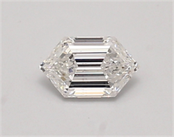 Picture of Lab Created Diamond 0.48 Carats, LONG HEXAGON with  Cut, D Color, vs2 Clarity and Certified by IGI