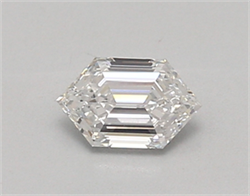 Picture of Lab Created Diamond 0.48 Carats, LONG HEXAGON with  Cut, D Color, vvs2 Clarity and Certified by IGI