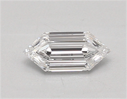 Picture of Lab Created Diamond 0.48 Carats, LONG HEXAGON with  Cut, D Color, vvs1 Clarity and Certified by IGI