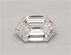 Picture of Lab Created Diamond 0.48 Carats, LONG HEXAGON with  Cut, E Color, vvs1 Clarity and Certified by IGI