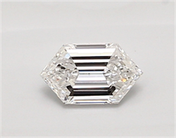 Picture of Lab Created Diamond 0.48 Carats, LONG HEXAGON with  Cut, D Color, vvs2 Clarity and Certified by IGI