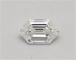 Picture of Lab Created Diamond 0.47 Carats, LONG HEXAGON with  Cut, D Color, vs1 Clarity and Certified by IGI