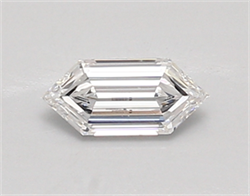 Picture of Lab Created Diamond 0.47 Carats, LONG HEXAGON with  Cut, D Color, vvs2 Clarity and Certified by IGI