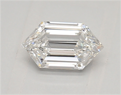 Picture of Lab Created Diamond 0.47 Carats, LONG HEXAGON with  Cut, E Color, vvs1 Clarity and Certified by IGI