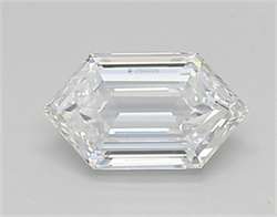 Picture of Lab Created Diamond 0.47 Carats, LONG HEXAGON with  Cut, D Color, vvs1 Clarity and Certified by IGI