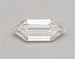 Picture of Lab Created Diamond 0.46 Carats, LONG HEXAGON with  Cut, E Color, vs1 Clarity and Certified by IGI