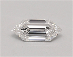 Picture of Lab Created Diamond 0.46 Carats, LONG HEXAGON with  Cut, D Color, vvs2 Clarity and Certified by IGI