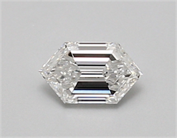 Picture of Lab Created Diamond 0.46 Carats, LONG HEXAGON with  Cut, D Color, vvs2 Clarity and Certified by IGI