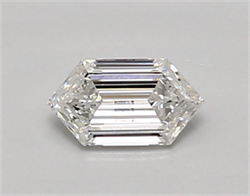 Picture of Lab Created Diamond 0.46 Carats, LONG HEXAGON with  Cut, E Color, vvs2 Clarity and Certified by IGI
