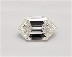 Picture of Lab Created Diamond 0.46 Carats, LONG HEXAGON with  Cut, E Color, vvs2 Clarity and Certified by IGI
