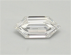 Picture of Lab Created Diamond 0.45 Carats, LONG HEXAGON with  Cut, D Color, vvs2 Clarity and Certified by IGI