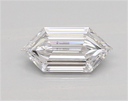 Picture of Lab Created Diamond 0.45 Carats, LONG HEXAGON with  Cut, D Color, vvs1 Clarity and Certified by IGI