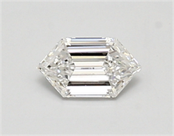 Picture of Lab Created Diamond 0.45 Carats, LONG HEXAGON with  Cut, D Color, vvs2 Clarity and Certified by IGI