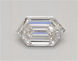 Picture of Lab Created Diamond 0.44 Carats, LONG HEXAGON with  Cut, E Color, vs2 Clarity and Certified by IGI