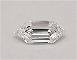Picture of Lab Created Diamond 0.44 Carats, LONG HEXAGON with  Cut, D Color, vvs2 Clarity and Certified by IGI